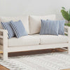 Vidaxl cojines al aire libre 45x45 cm a rayas azul marino 4 pcs