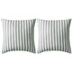 Vidaxl cuscini da esterno 45x45 cm a strisce 2 pezzi