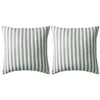 Vidaxl cojines al aire libre 45x45 cm gris rayado 2 pcs