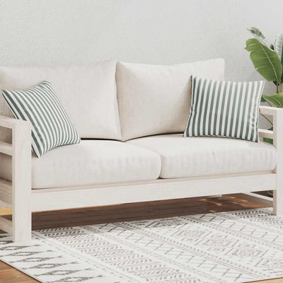Vidaxl cojines al aire libre 45x45 cm gris rayado 2 pcs