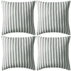 Vidaxl cuscini da esterno 45x45 cm a strisce 4 pezzi