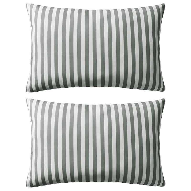 Vidaxl cuscini da esterno 60x40 cm a strisce 2 pezzi