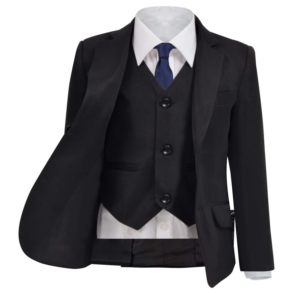 VIDAXL TRUMA DE TRES PIEZAS PARA NIÑOS Tamaño 116 122 Negro