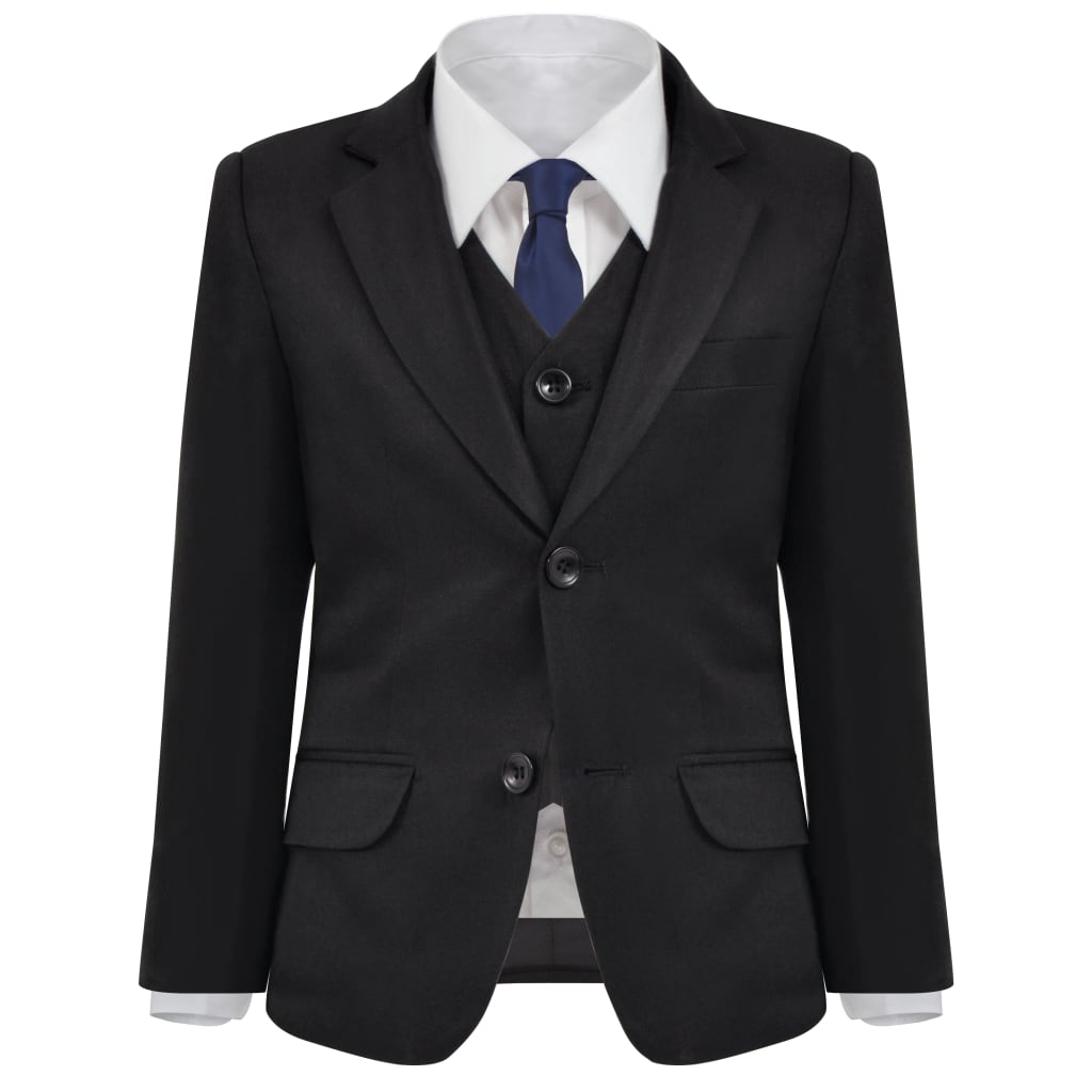 VIDAXL TRUMA DE TRES PIEZAS PARA NIÑOS Tamaño 116 122 Negro