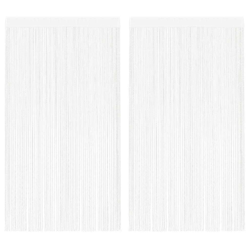 Tende a filo Vidaxl 2 St 140x250 cm bianco