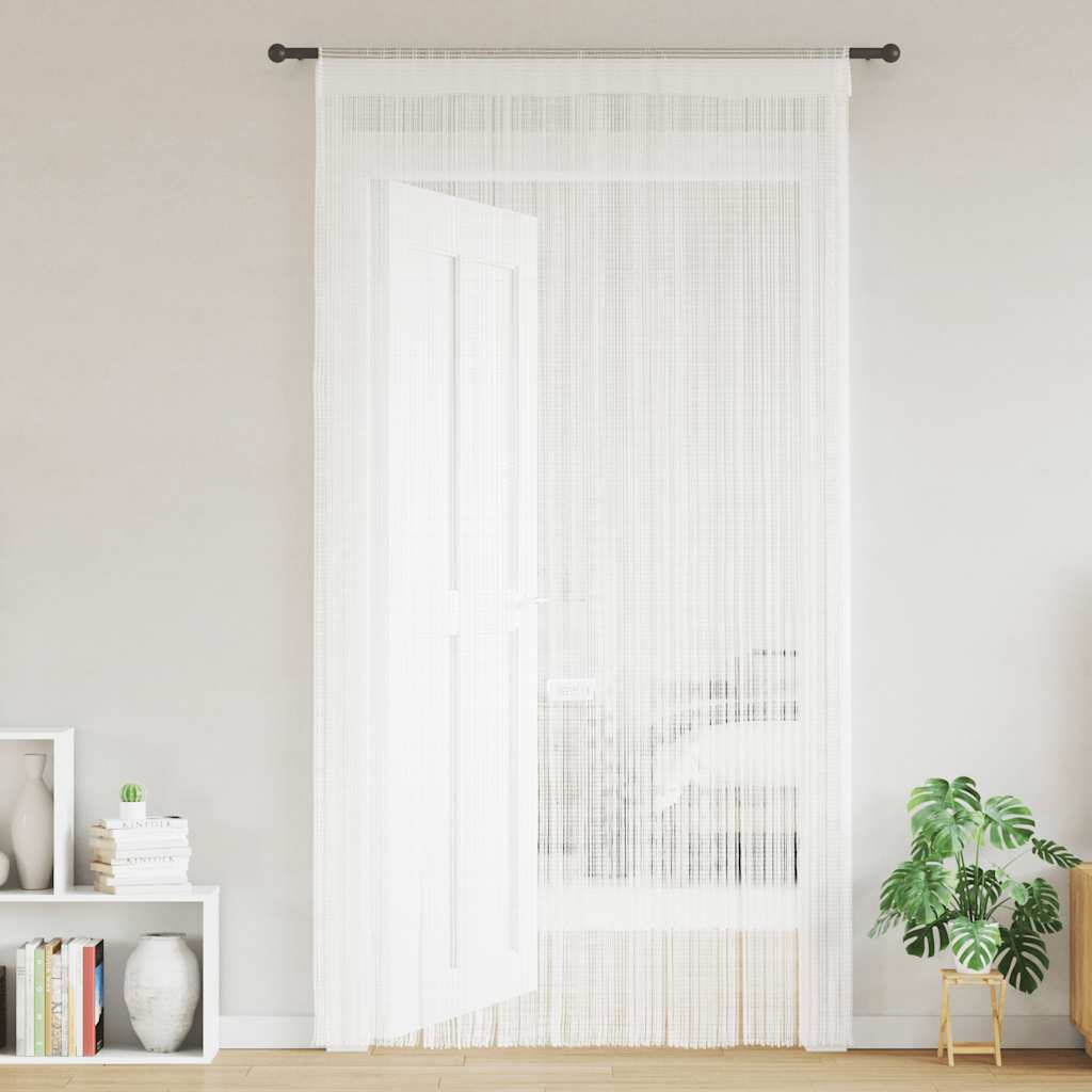 Tende a filo Vidaxl 2 St 140x250 cm bianco