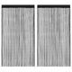 Tende a filo Vidaxl 2 pezzi 100x250 cm nero