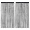 Tende a filo Vidaxl 2 ST 140x250 cm nero