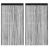 Tende a filo Vidaxl 2 ST 140x250 cm nero