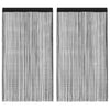 Vidaxl draadgordijnen 2 st 140x250 cm zwart