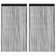 Cortinas de alambre de Vidaxl 2 ST 140x250 cm Negro