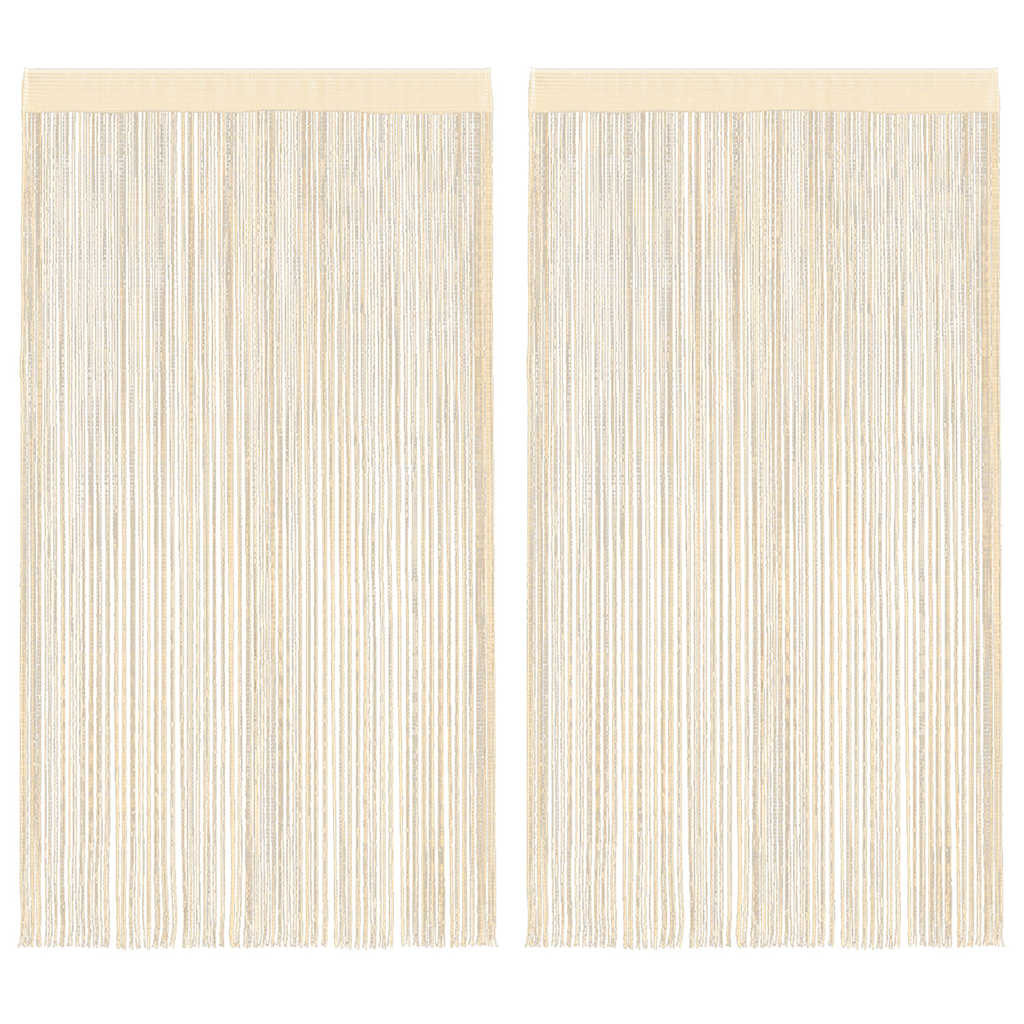 Tende a filo Vidaxl 100x250 cm Crème 2 PC