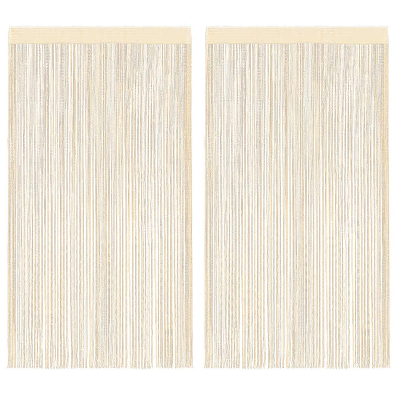 Tende a filo Vidaxl 140x250 cm Crema 2 m