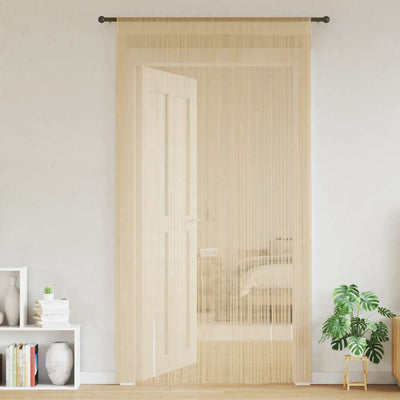 Cortinas de alambre de Vidaxl 140x250 cm beige 2 sts