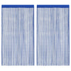 Vidaxl draadgordijnen 100x250 cm blauw 2 st