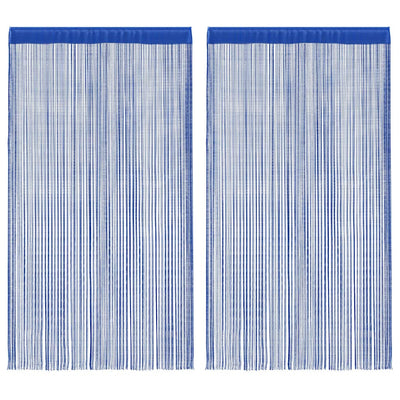 Cortinas de alambre de Vidaxl 100x250 cm azul 2 pcs