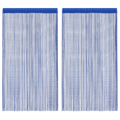 Cortinas de alambre de Vidaxl 140x250 cm azul 2 pcs
