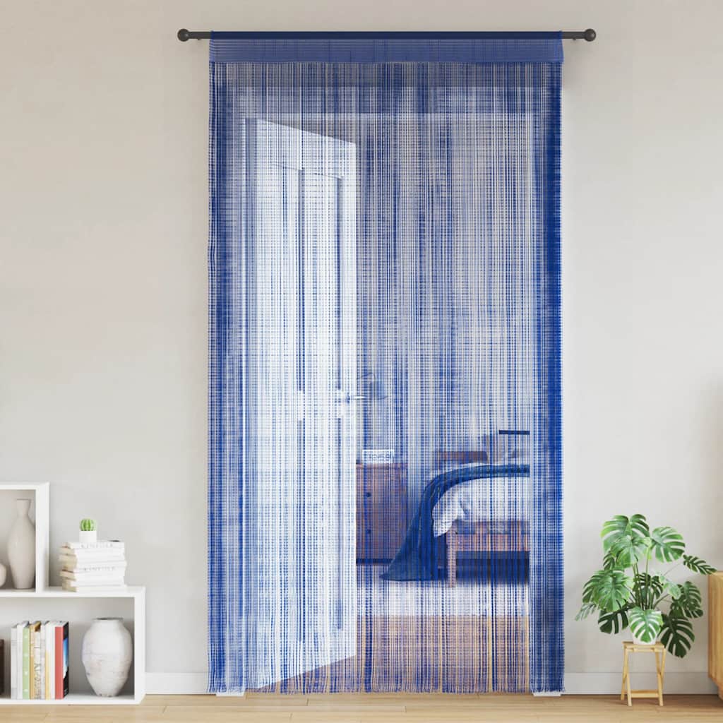 Tende a filo Vidaxl 140x250 cm blu 2 pezzi