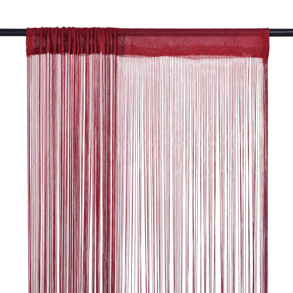 Tende a filo Vidaxl 140x250 cm Vino rosso 2 pezzi