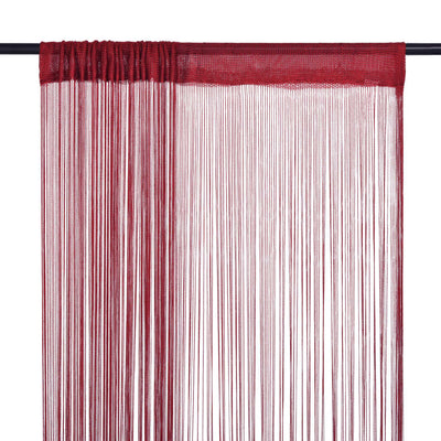 Cortinas de alambre de Vidaxl 140x250 cm vino rojo 2 pcs