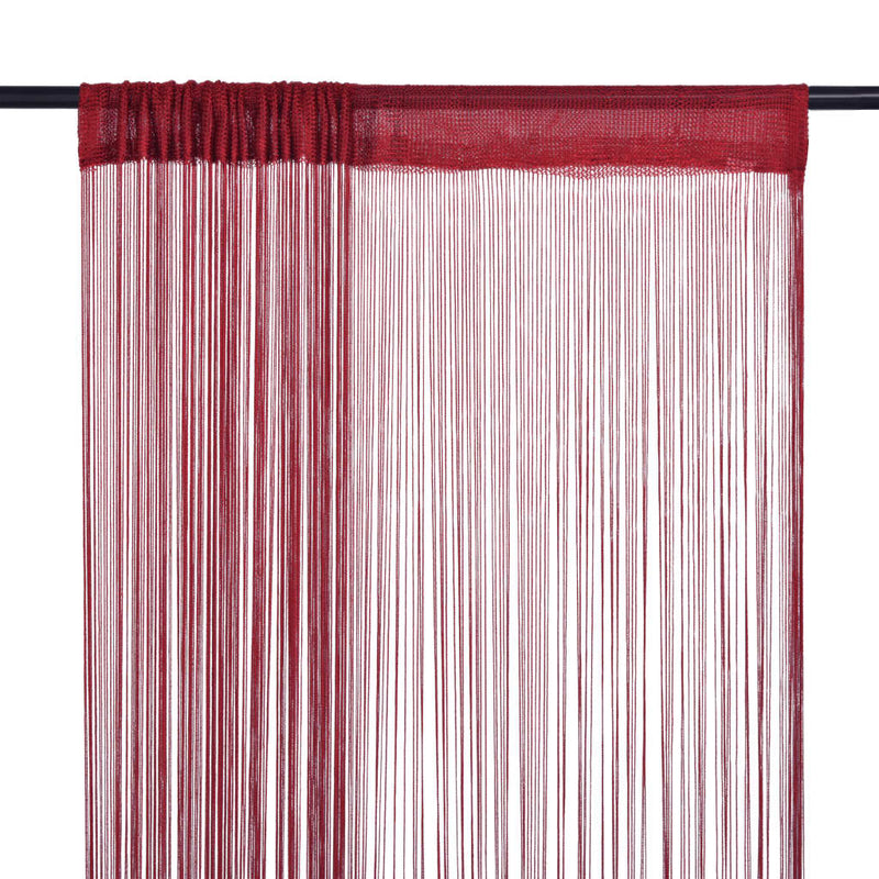 Tende a filo Vidaxl 140x250 cm Vino rosso 2 pezzi