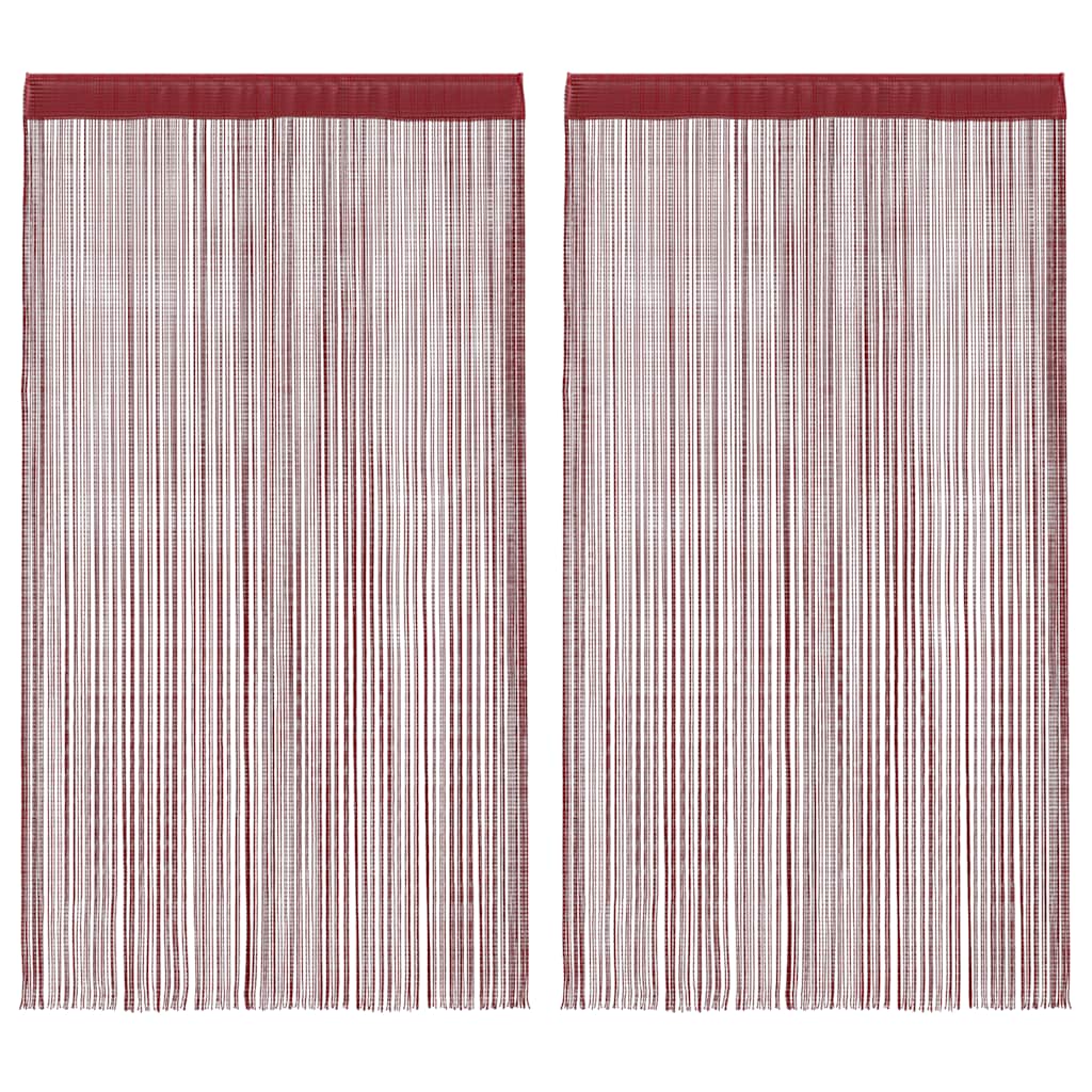 Tende a filo Vidaxl 140x250 cm Vino rosso 2 pezzi