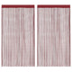 Tende a filo Vidaxl 140x250 cm Vino rosso 2 pezzi