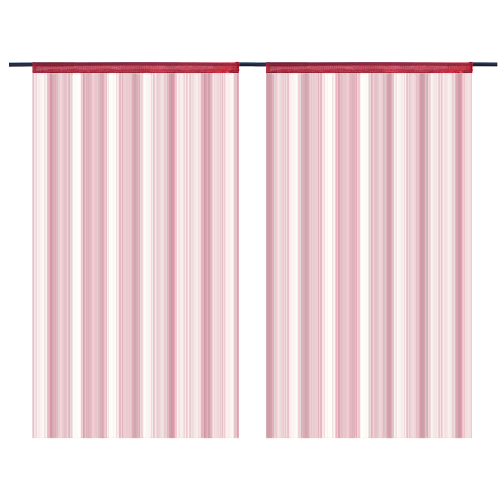 Tende a filo Vidaxl 140x250 cm Vino rosso 2 pezzi