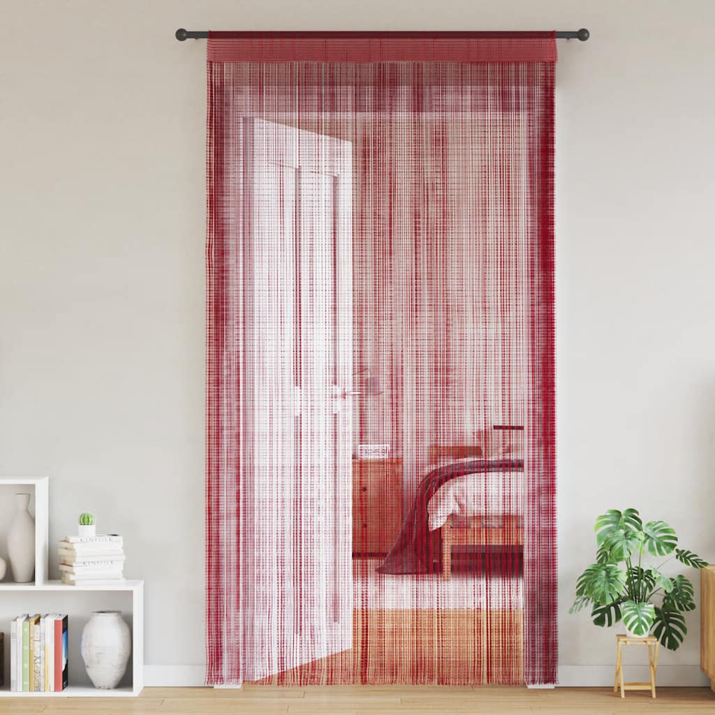 Tende a filo Vidaxl 140x250 cm Vino rosso 2 pezzi