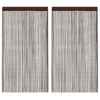 Tende a filo Vidaxl 100x250 cm marrone 2 pezzi