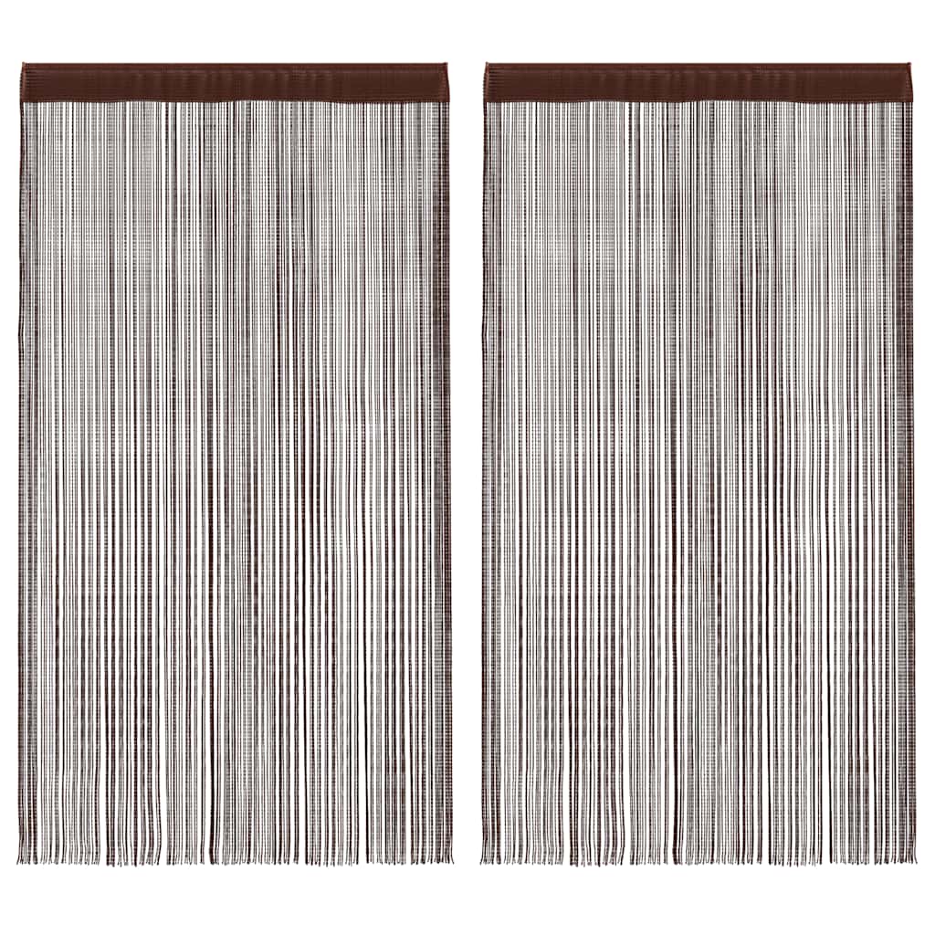 Tende a filo Vidaxl 100x250 cm marrone 2 pezzi