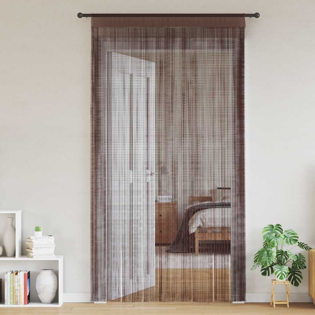 Tende a filo Vidaxl 100x250 cm marrone 2 pezzi