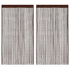 Tende a filo Vidaxl 140x250 cm marrone 2 pezzi