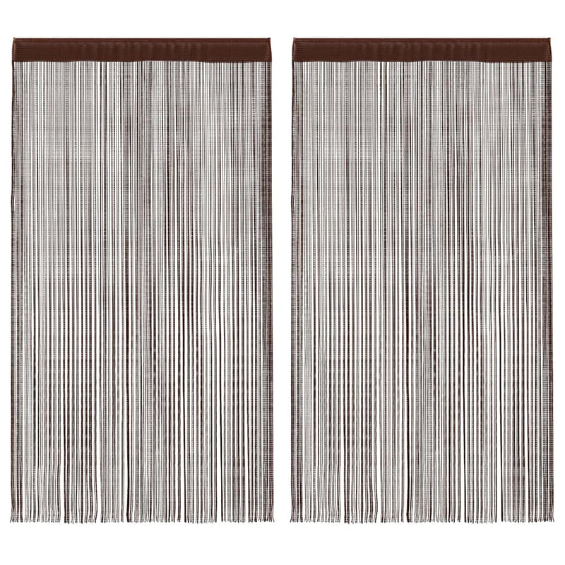Tende a filo Vidaxl 140x250 cm marrone 2 pezzi