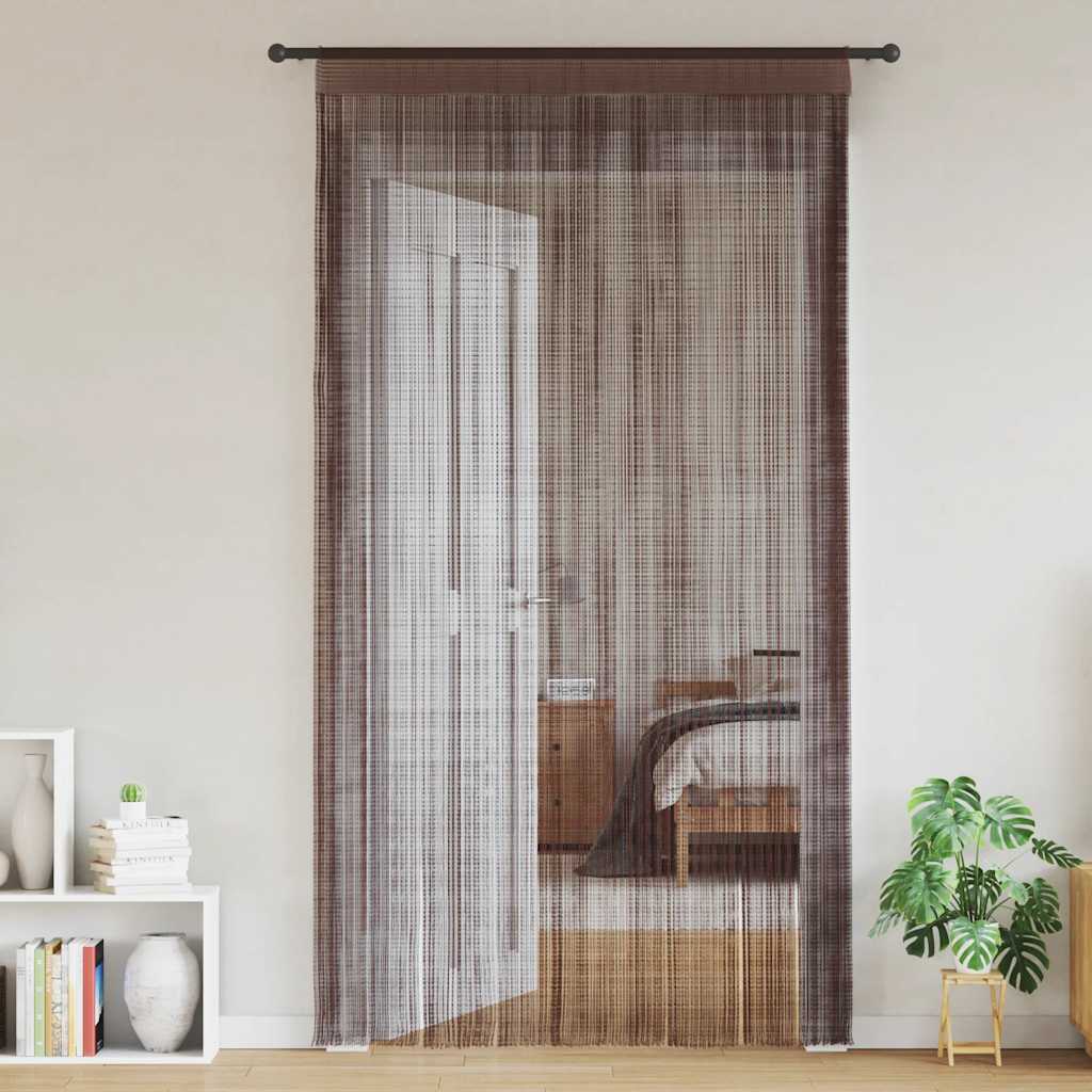 Tende a filo Vidaxl 140x250 cm marrone 2 pezzi