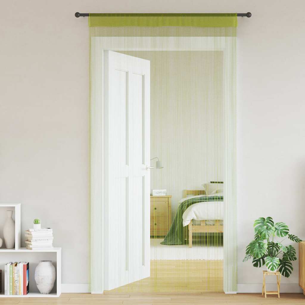 Tende a filo Vidaxl 100x250 cm verdi 2 pezzi