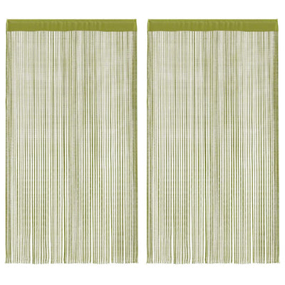 Cortinas de alambre de Vidaxl 140x250 cm verde 2 pts