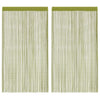 Vidaxl draadgordijnen 140x250 cm groen 2 st