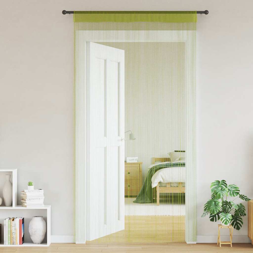 Cortinas de alambre de Vidaxl 140x250 cm verde 2 pts