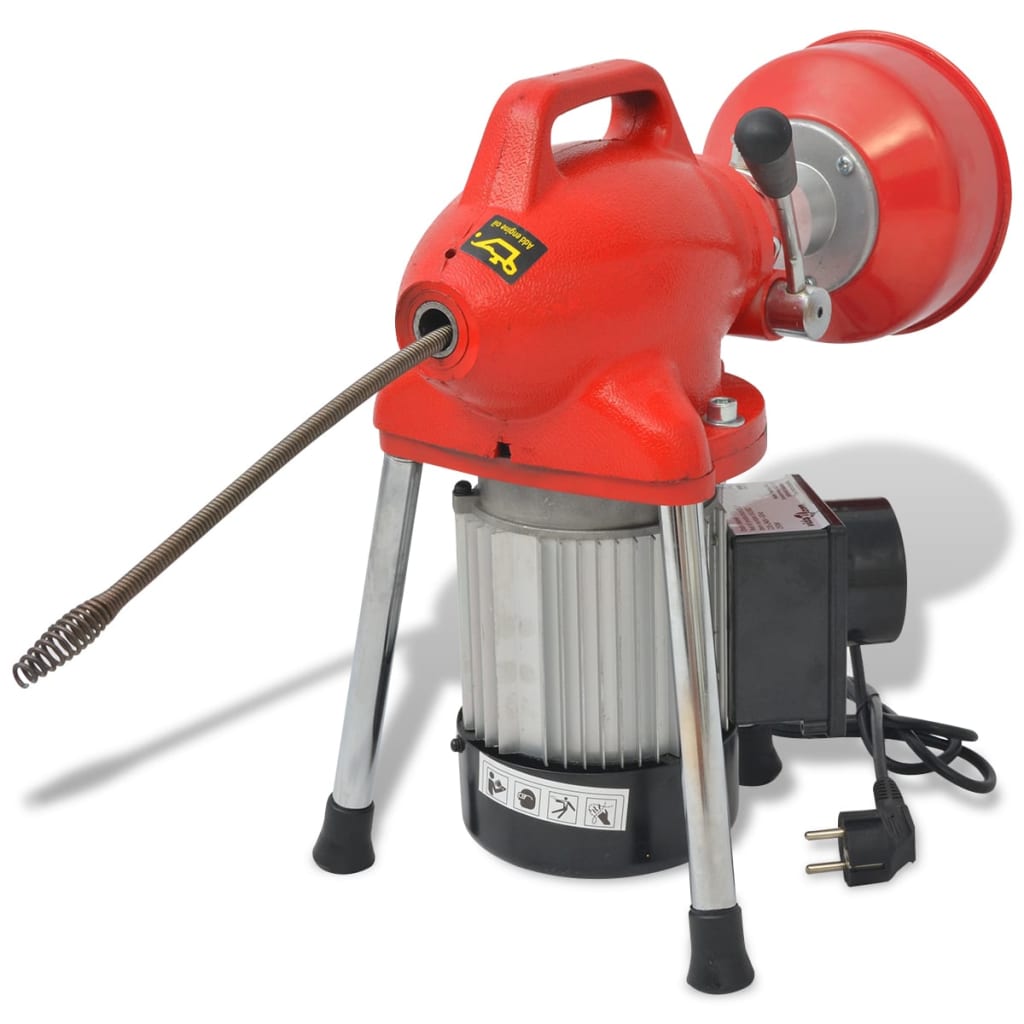 Máquina de limpieza de tuberías Vidaxl 250 W 12.5mx16 mm 4.5mx9.5 mm