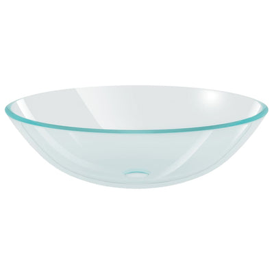 Vidaxl Washbasin Glass indurito 42 cm trasparente