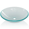 Vidaxl wasbak gehard glas 42 cm matglas