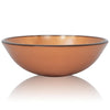 Vidaxl Washbasin Glass indurito 42 cm marrone