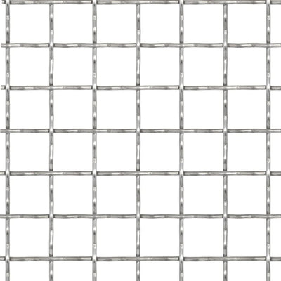 Vidaxl draadhek geweven gaas 50x50 cm 11x11x2 mm roestvrij staal