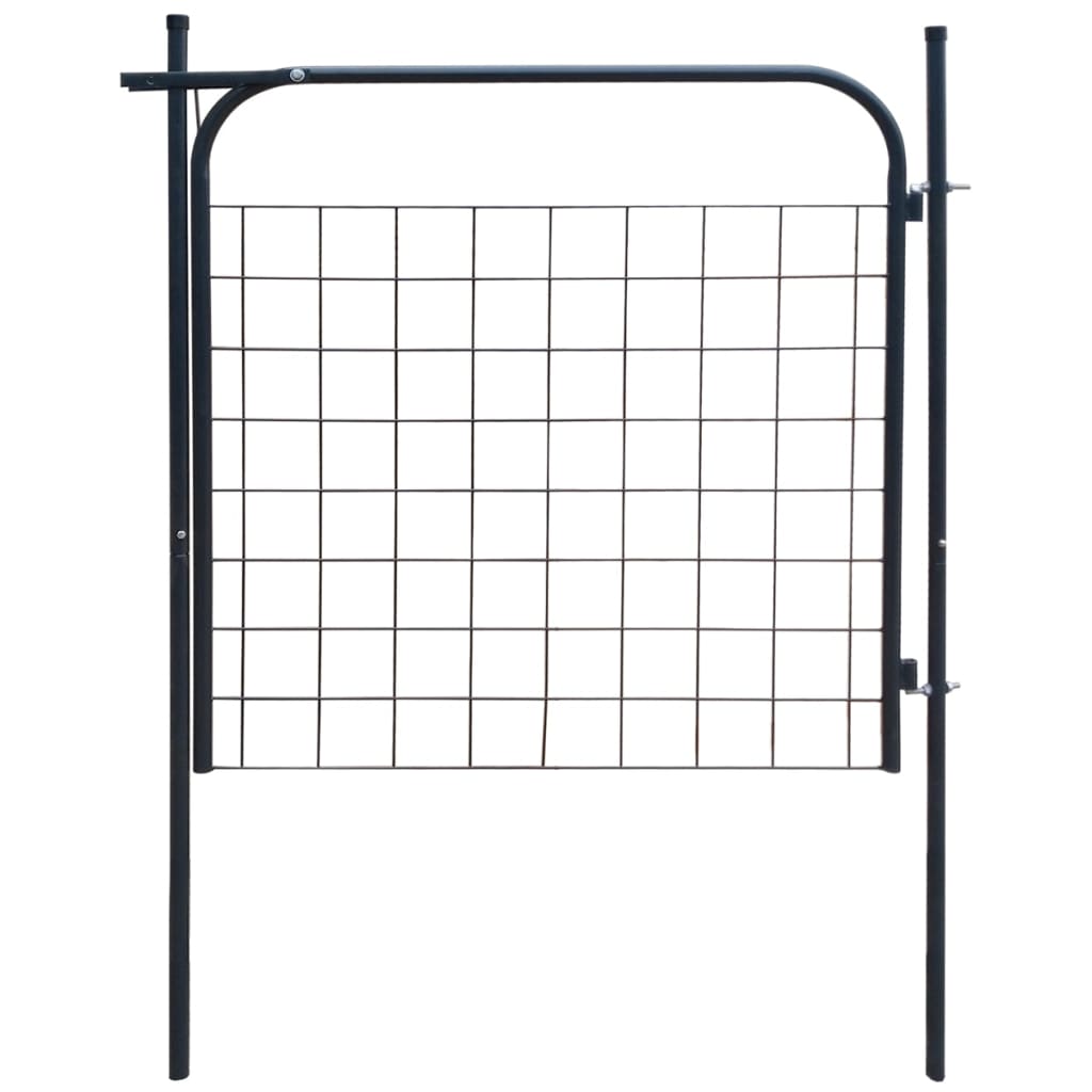 Vidaxl Tuinpoort 100x100 cm antracita