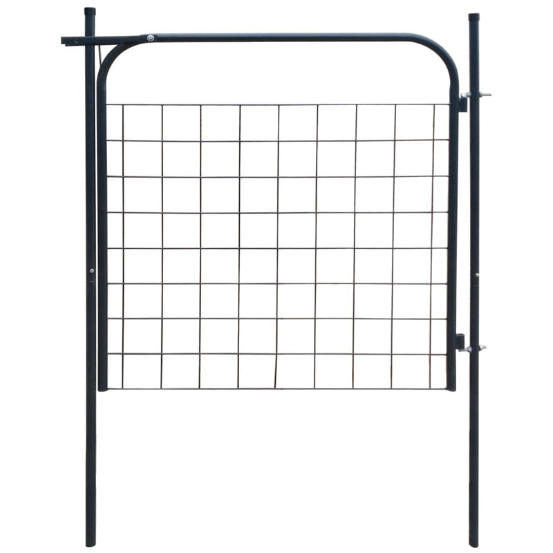 Vidaxl Tuinpoort 100x100 cm antracita