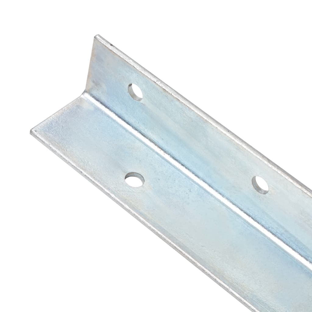 Anchor de tierra Vidaxl en forma de L en forma de L de acero galvanizado de 5x5x50 cm 12 PCS