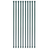 Vidaxl Garden Post 1 m Metal Green 10 PC