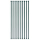 Vidaxl Garden Post 1 m Metal Green 10 PC