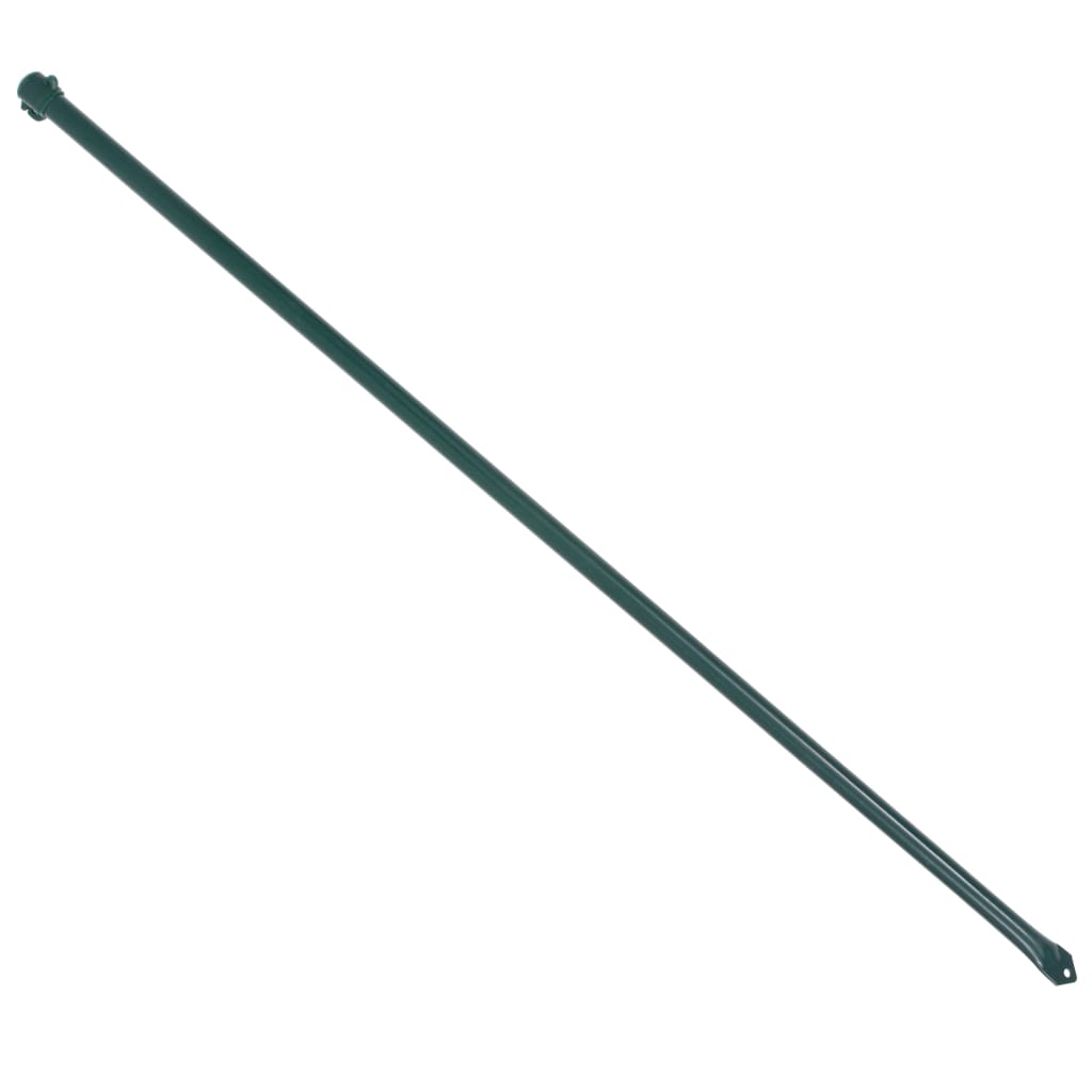 Vidaxl Garden Post 1 m Metal Green 10 PC